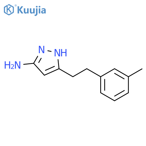 3-2-(3-methylphenyl)ethyl-1H-pyrazol-5-amine structure