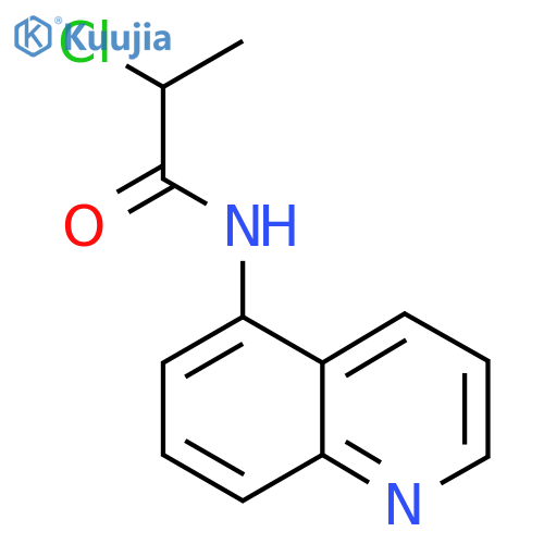 2-chloro-N-(quinolin-5-yl)propanamide structure