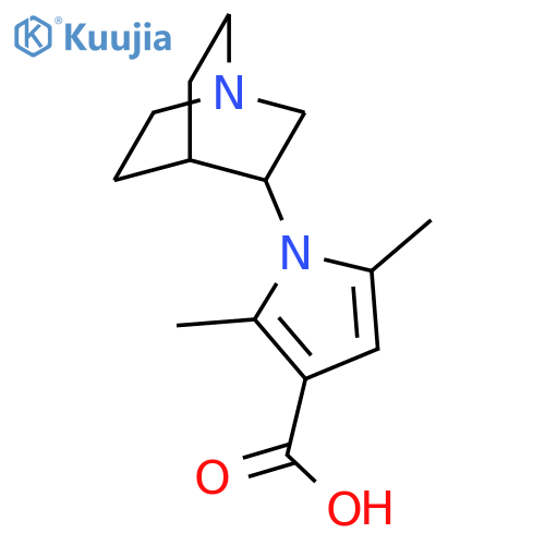 1-{1-Azabicyclo2.2.2octan-3-yl}-2,5-dimethyl-1H-pyrrole-3-carboxylic Acid structure