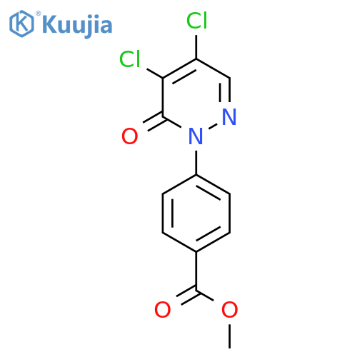methyl 4-(4,5-dichloro-6-oxo-1,6-dihydropyridazin-1-yl)benzoate structure