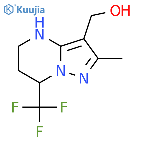 2-Methyl-7-(trifluoromethyl)-4H,5H,6H,7H-pyrazolo1,5-Apyrimidin-3-ylmethanol structure