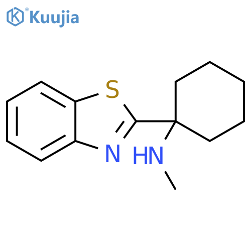 1-(1,3-benzothiazol-2-yl)-N-methylcyclohexan-1-amine structure