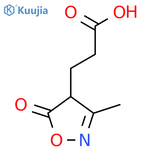 3-(3-Methyl-5-oxo-4,5-dihydro-1,2-oxazol-4-yl)propanoic acid structure