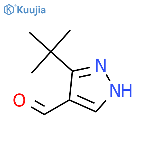 3-tert-Butyl-1H-pyrazole-4-carbaldehyde structure