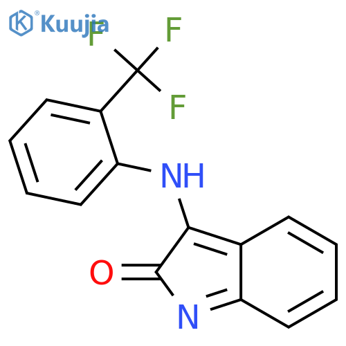 3-[2-(trifluoromethyl)anilino]indol-2-one structure