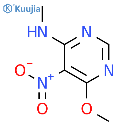 4-Pyrimidinamine, 6-methoxy-N-methyl-5-nitro- structure