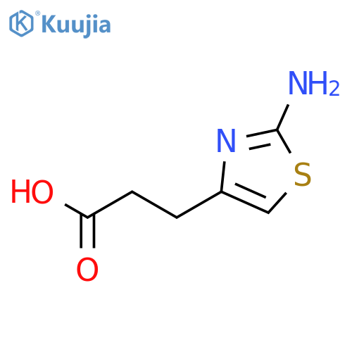 3-(2-Amino-1,3-thiazol-4-yl)propanoic Acid structure