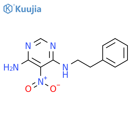 5-nitro-N4-(2-phenylethyl)pyrimidine-4,6-diamine structure