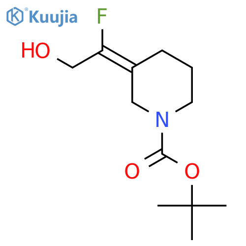 Tert-Butyl 3-(1-fluoro-2-hydroxyethylidene)-piperidine-1-carboxylate structure