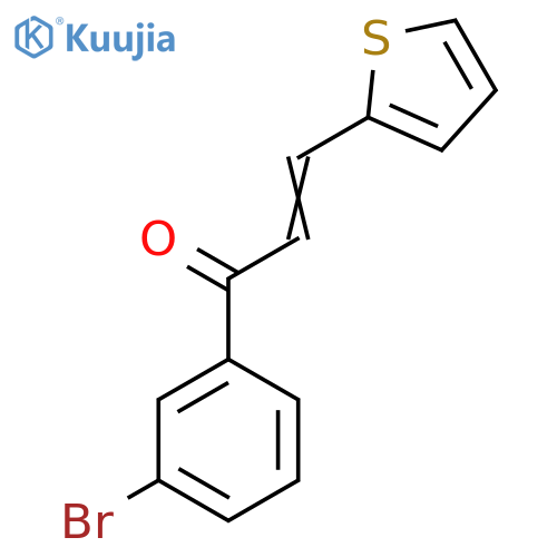 1-(3-Bromophenyl)-3-(thiophen-2-YL)prop-2-EN-1-one structure