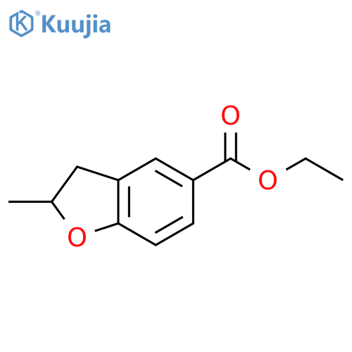 5-Benzofurancarboxylic acid, 2,3-dihydro-2-methyl-, ethyl ester structure