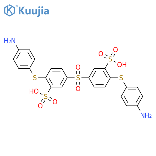 Benzenesulfonic acid, 3,3'-sulfonylbis[6-[(4-aminophenyl)thio]- structure