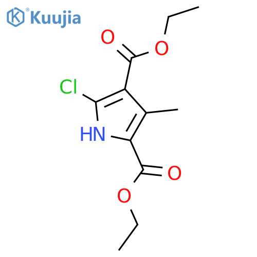 diethyl 5-chloro-3-methyl-1H-pyrrole-2,4-dicarboxylate structure
