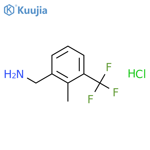 (2-Methyl-3-(trifluoromethyl)phenyl)methanamine hydrochloride structure