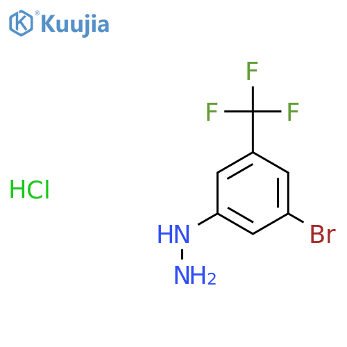 3-bromo-5-(trifluoromethyl)phenylhydrazine hydrochloride structure