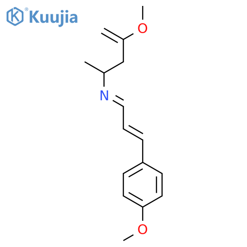 4-Penten-2-amine, 4-methoxy-N-[(2E)-3-(4-methoxyphenyl)-2-propen-1-ylidene]- structure
