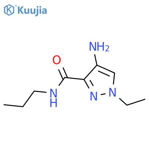 4-amino-1-ethyl-N-propyl-1H-pyrazole-3-carboxamide structure