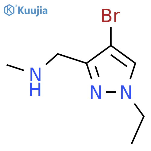 (4-Bromo-1-ethyl-1 H -pyrazol-3-ylmethyl)-methyl-amine structure