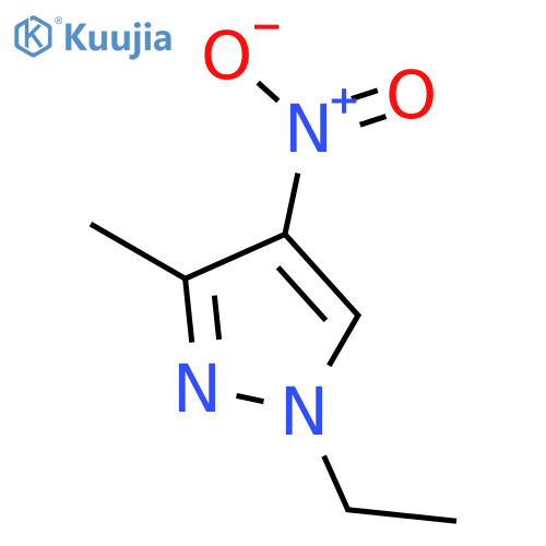 1-Ethyl-3-methyl-4-nitro-1H-pyrazole structure
