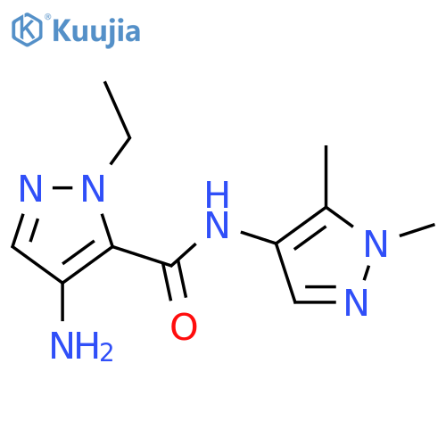 4-amino-N-(1,5-dimethyl-1H-pyrazol-4-yl)-1-ethyl-1H-pyrazole-5-carboxamide structure