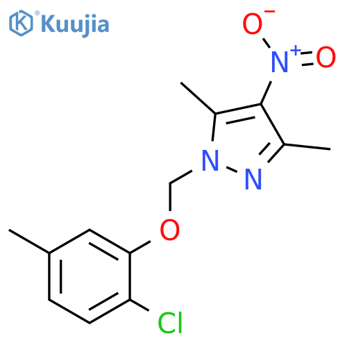 1-(2-chloro-5-methylphenoxy)methyl-3,5-dimethyl-4-nitro-1H-pyrazole structure
