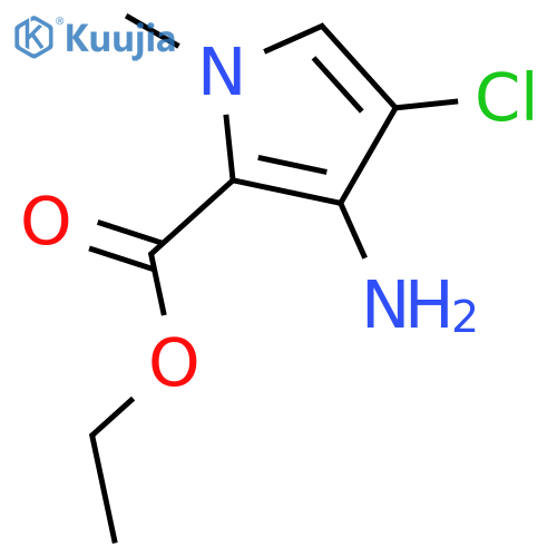Ethyl 3-Amino-4-chloro-1-methyl-1H-pyrrole-2-carboxylate structure