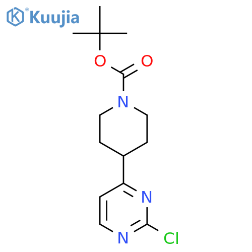 tert-Butyl 4-(2-chloropyrimidin-4-yl)piperidine-1-carboxylate structure