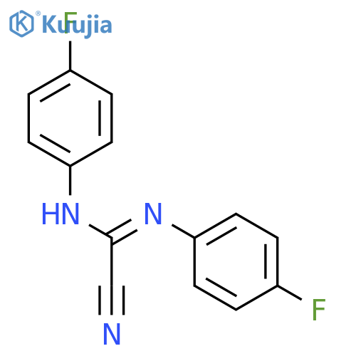 Formamidine, a-cyano-N,N'-bis(p-fluorophenyl)-(8CI) structure
