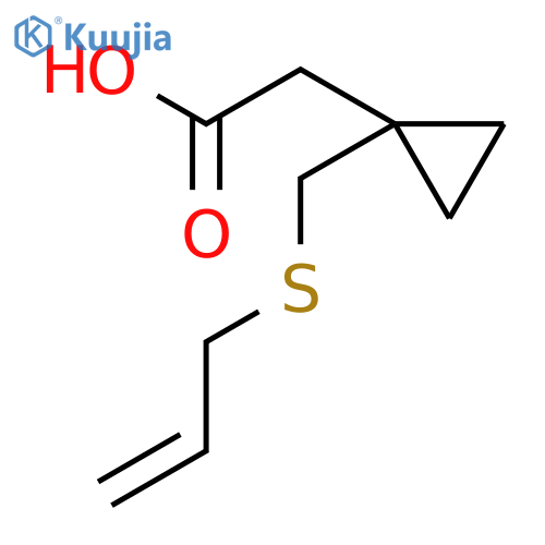 2-{1-(Prop-2-en-1-ylsulfanyl)methylcyclopropyl}acetic Acid structure