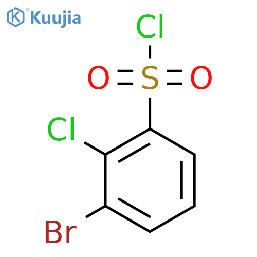 3-Bromo-2-chlorobenzene-1-sulfonyl chloride structure