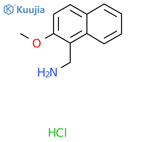 1-(2-methoxynaphthalen-1-yl)methanamine hydrochloride structure