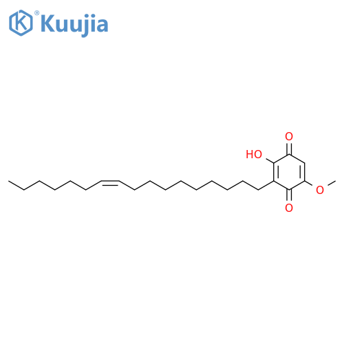 2,5-Cyclohexadiene-1,4-dione,3-(10-heptadecenyl)-2-hydroxy-5-methoxy-, (Z)- structure