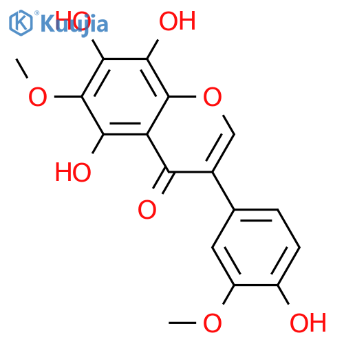 3',4',5,6,7,8-Hexahydroxyisoflavone; 3',6-Di-Me ether structure
