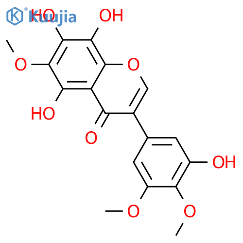 3',4',5,5',6,7,8-Heptahydroxyisoflavone; 3',4',6-Tri-Me ether structure