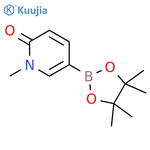 1-methyl-5-(tetramethyl-1,3,2-dioxaborolan-2-yl)-1,2-dihydropyridin-2-one structure