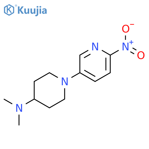 N,N-Dimethyl-1-(6-nitro-3-pyridinyl)-4-piperidinamine structure