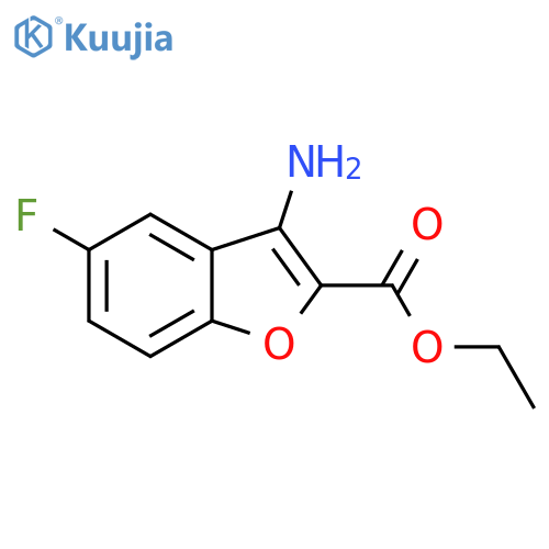 ETHYL 3-AMINO-5-FLUOROBENZOFURAN-2-CARBOXYLATE structure