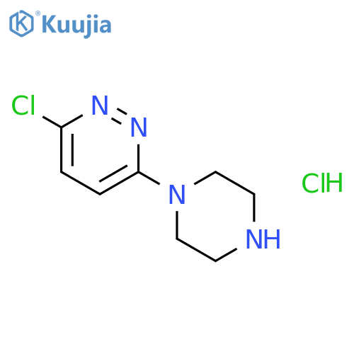 3-Chloro-6-piperazinopyridazine, hydrochloride structure
