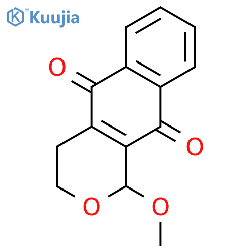 1-Methoxy-3,4-dihydro-1H-benzo[g]isochromene-5,10-dione structure