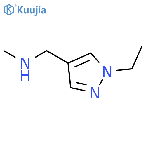 N-(1-Ethyl-1H-pyrazol-4-yl)methyl-N-methylamine structure