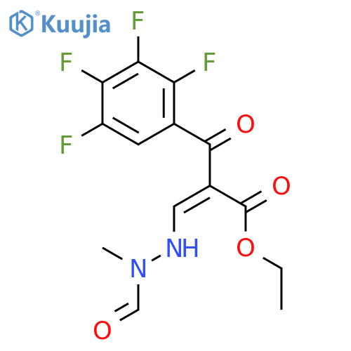 2,3,4,5-Tetrafluoro-α-(2-formyl-2-methylhydrazinyl)methylene-β-oxobenzenepropanoic Acid Ethyl Ester structure