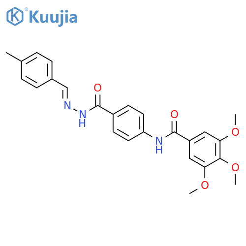 Benzoic acid,4-[(3,4,5-trimethoxybenzoyl)amino]-, 2-[(4-methylphenyl)methylene]hydrazide structure