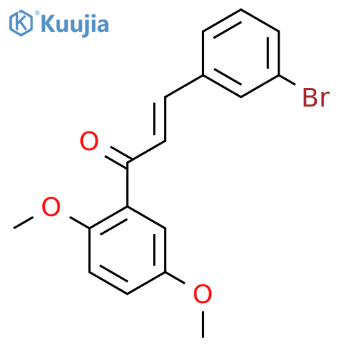 (2E)-3-(3-Bromophenyl)-1-(2,5-dimethoxyphenyl)prop-2-en-1-one structure