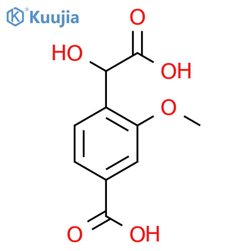 4-[carboxy(hydroxy)methyl]-3-methoxybenzoic Acid structure