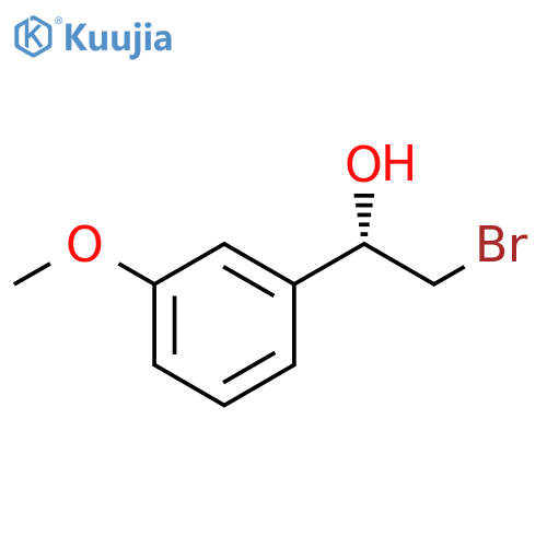 (1S)-2-bromo-1-(3-methoxyphenyl)ethan-1-ol structure