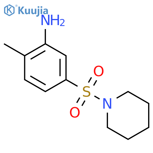 2-Methyl-5-(piperidine-1-sulfonyl)-phenylamine structure