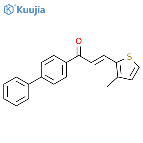 (2E)-1-{[1,1-biphenyl]-4-yl}-3-(3-methylthiophen-2-yl)prop-2-en-1-one structure