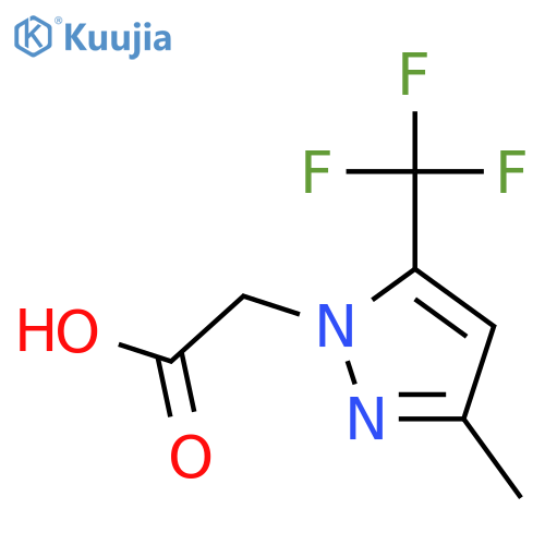 2-3-methyl-5-(trifluoromethyl)-1H-pyrazol-1-ylacetic acid structure