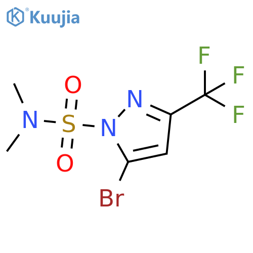 1H-Pyrazole-1-sulfonamide, 5-bromo-N,N-dimethyl-3-(trifluoromethyl)- structure