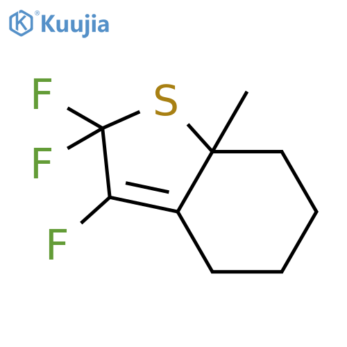 Benzo[b]thiophene,2,2,3-trifluoro-2,4,5,6,7,7a-hexahydro-7a-methyl- structure